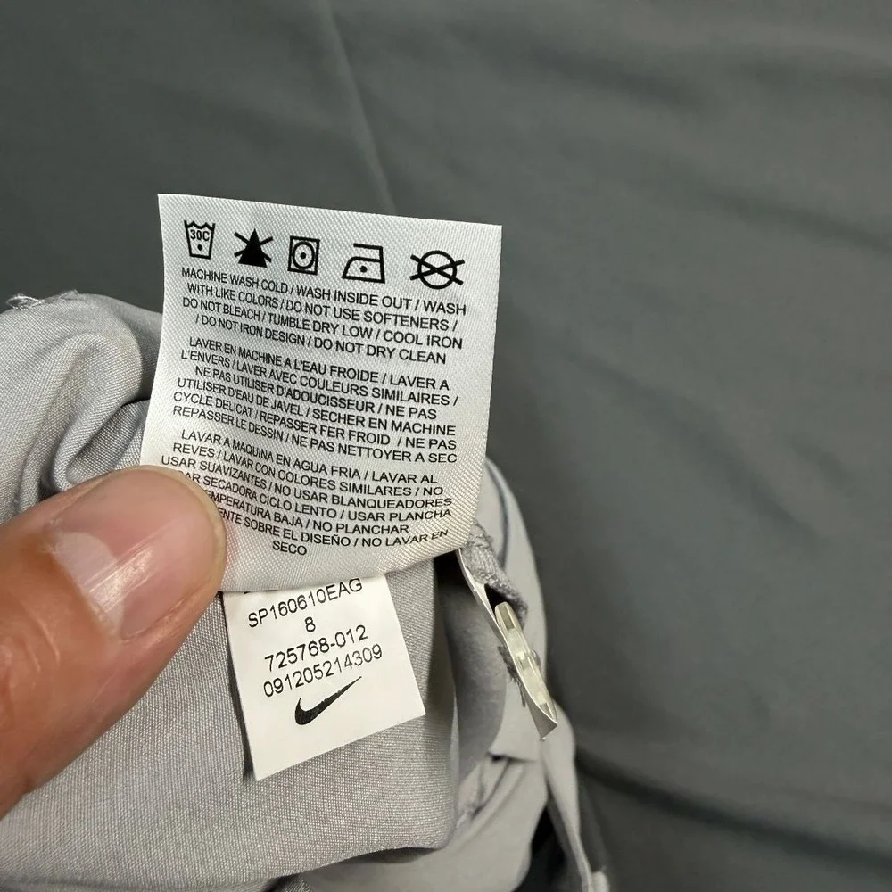 NikeGolf Golf Shorts Dri-Fit Womens 8 M Gray Moisture Wicking Preowned Excellent - Picture 8 of 11